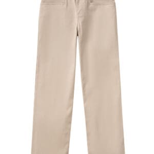 A pair of beige pants are shown.