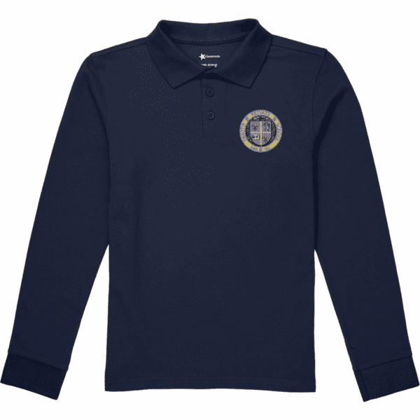 A long sleeve polo shirt with the seal of president obama.