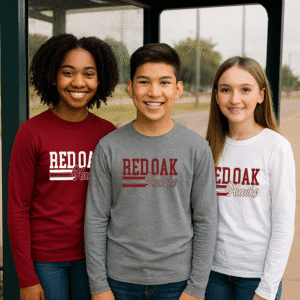 Red Oak High School Long Sleeve Spirit Tee