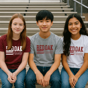 Red Oak High School Spirit Tee – Fly High with Hawk Pride! 